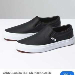 Vans Perforated Black Slip-On Shoes